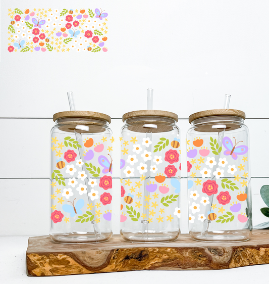 Colorful Flowers UV DTF WRAP