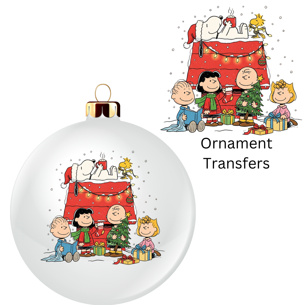 Snoop Red House Ornament UV DTF