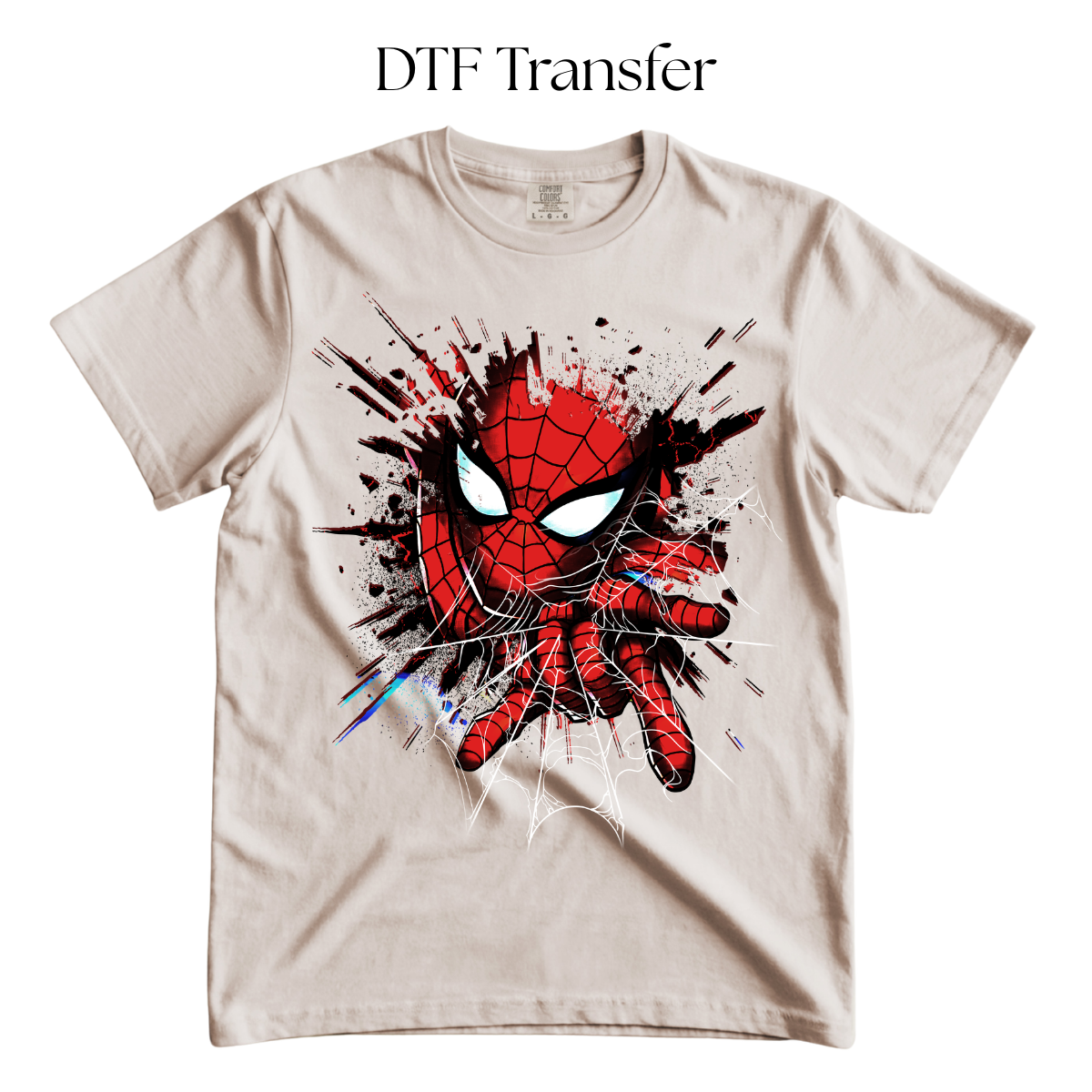 Shattered Spider DTF Transfer
