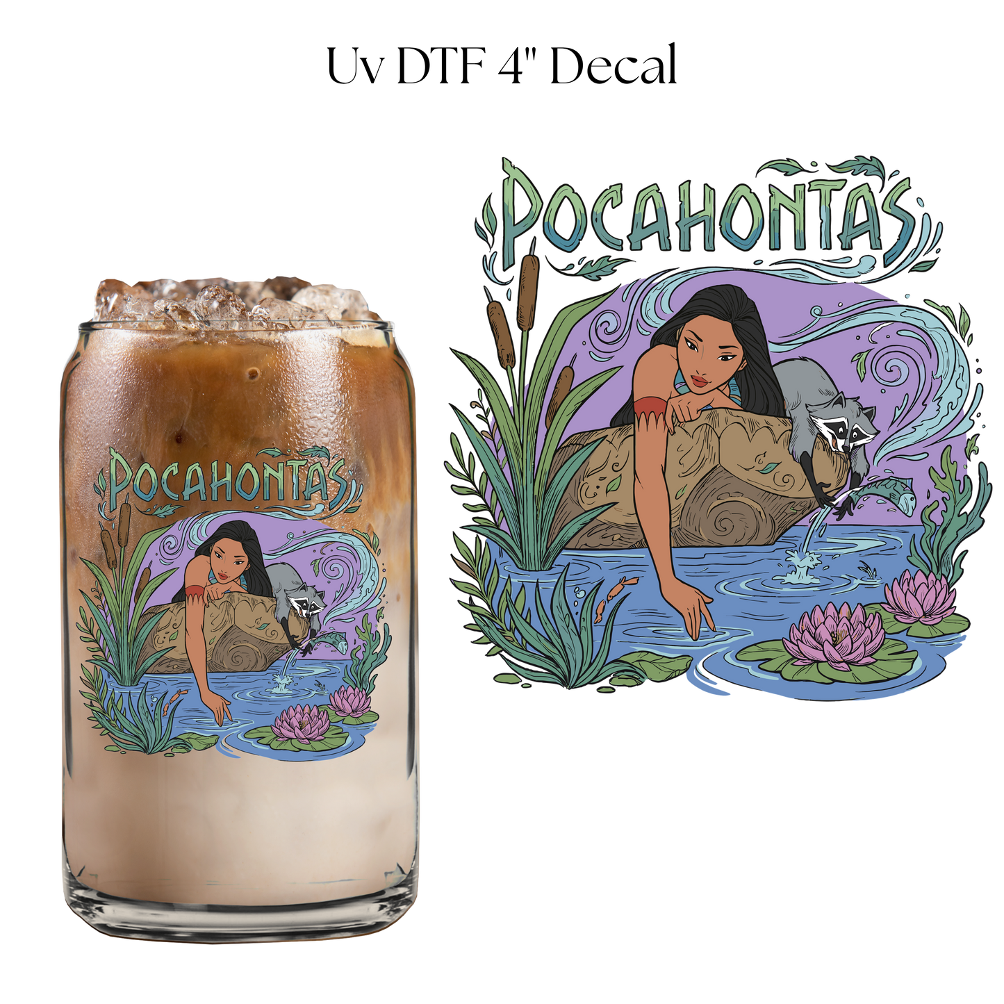 Poca 4” UV DTF Cup Decal