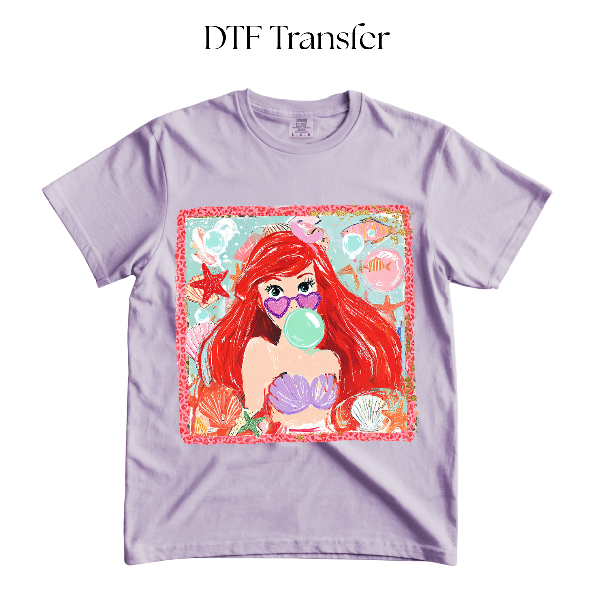 Mermaid Bubblegum DTF Transfer