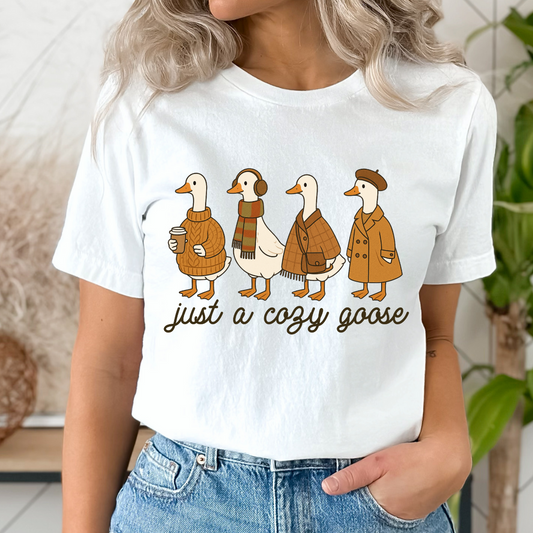 Just a Cozy Goose DTF TRANSFER