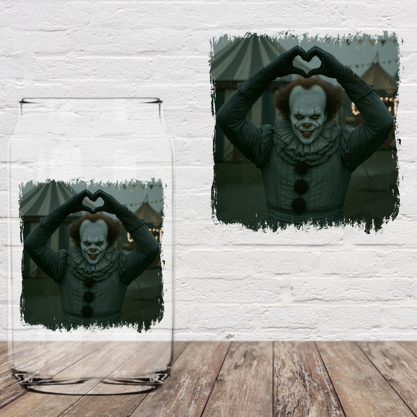 Clown Heart 4" UV DTF (Print to order)