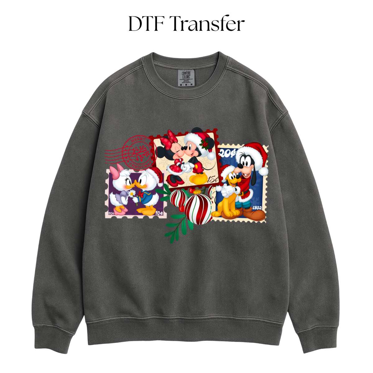 Mouse and Friends Christmas Stamps DTF Transfer
