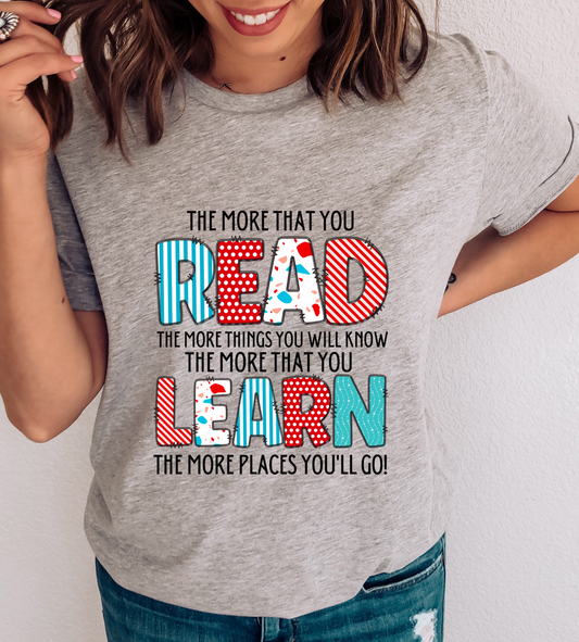 The More That You Read DTF TRANSFER