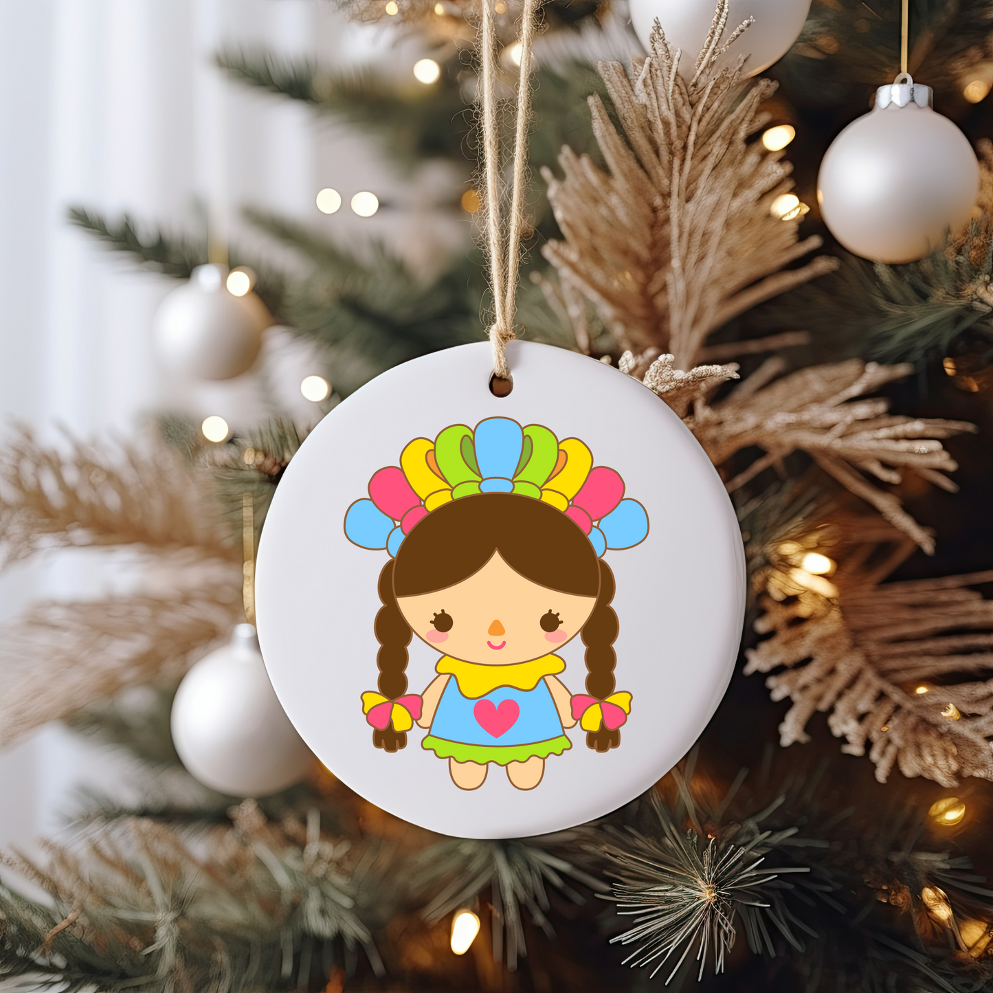 GOOD Muñeca Ornament Size UV DTF DOUBLE SIDED
