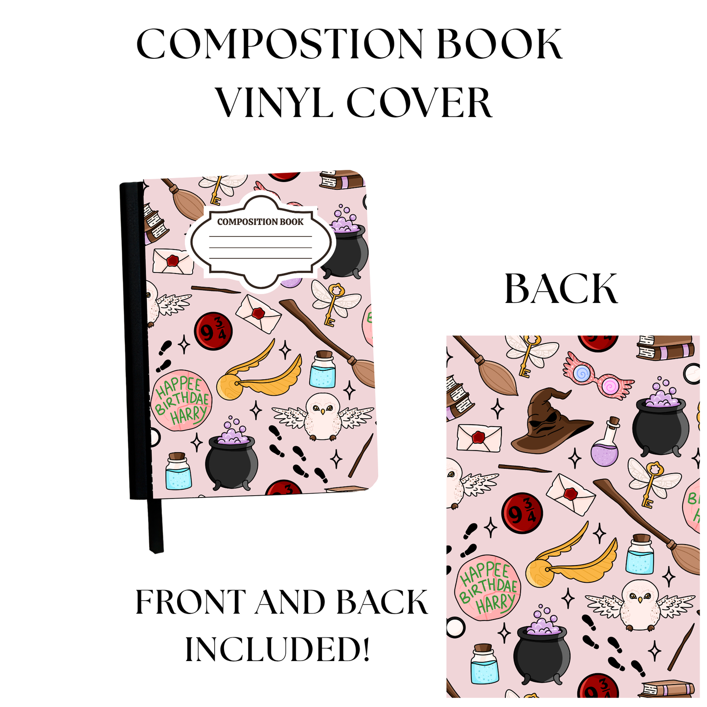 Wizard Composition Notebook Vinyl Cover
