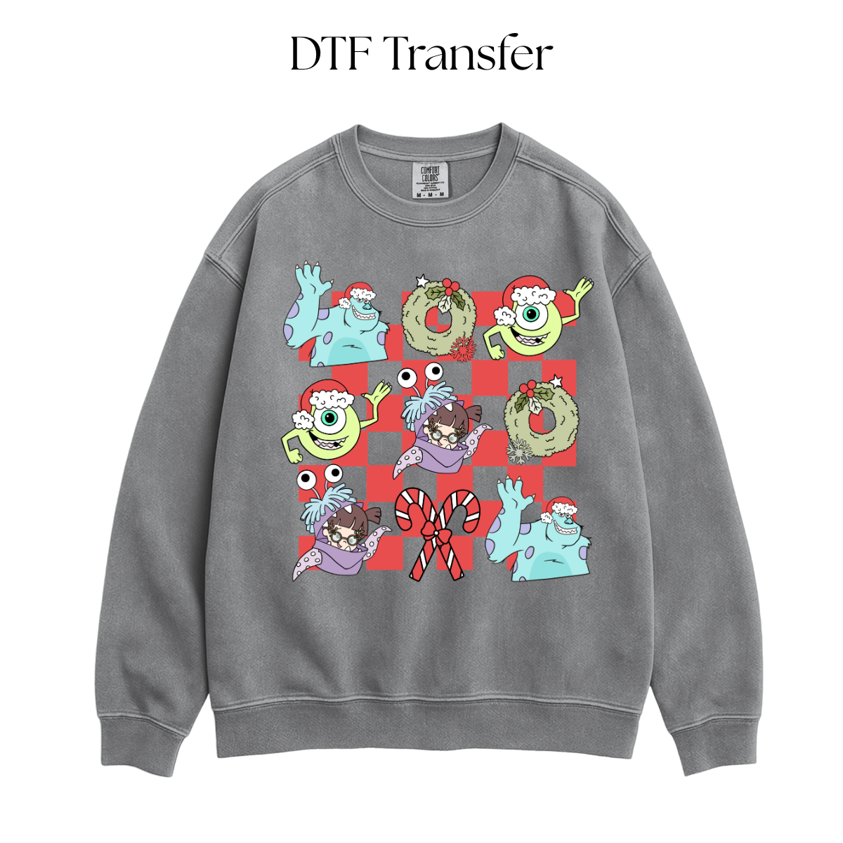 Monsters Christmas DTF Transfer
