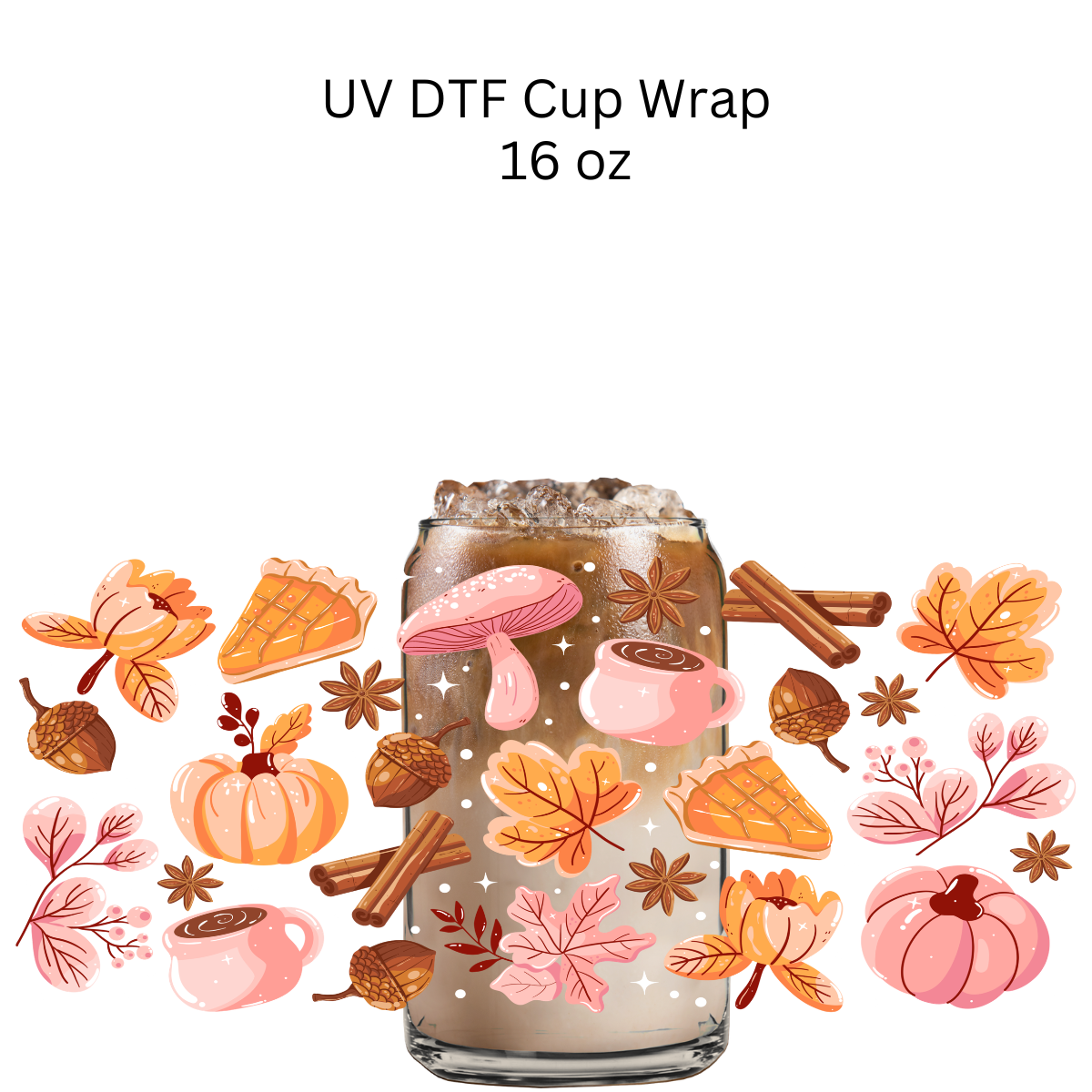 Fall Things Wrap UV DTF Cup Wrap