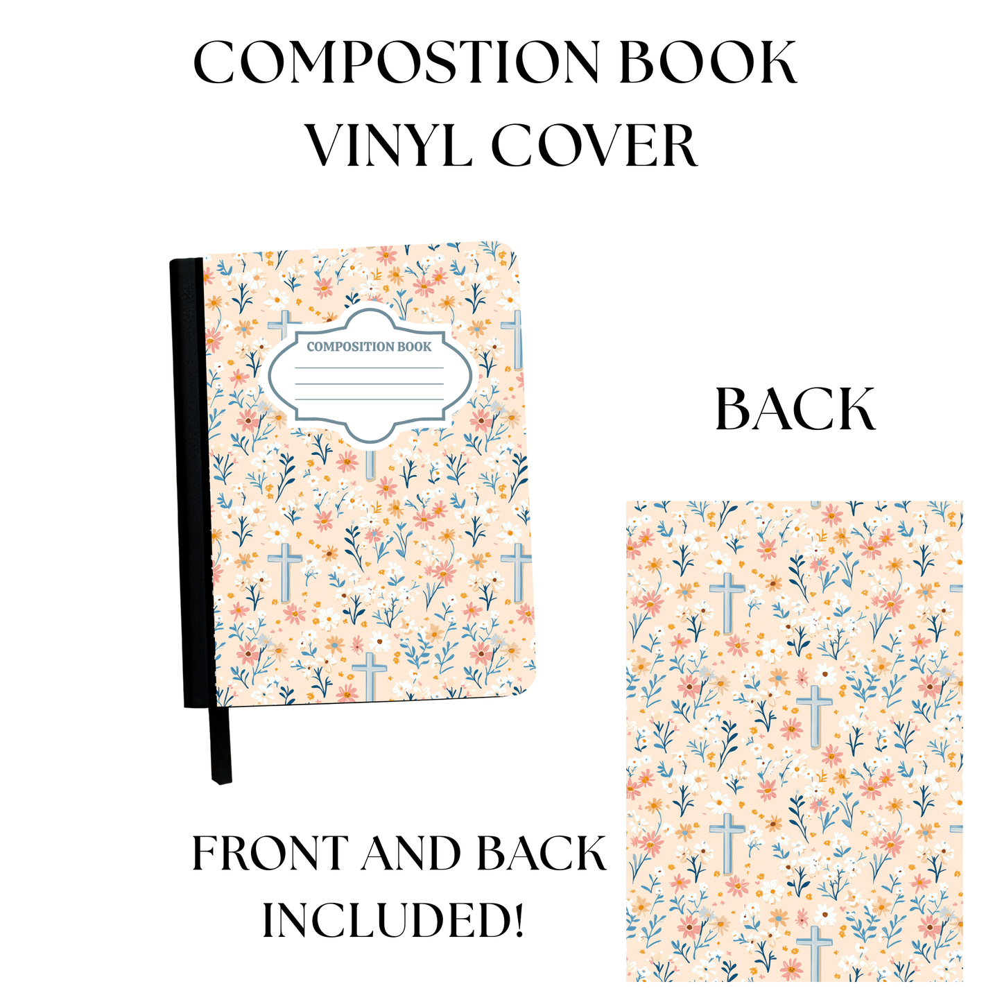Faith Composition Notebook Vinyl Cover