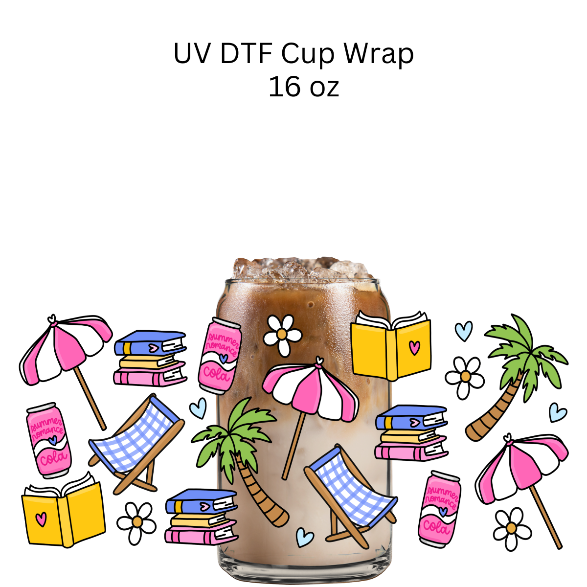 Summer Romance UV DTF Cup Wrap