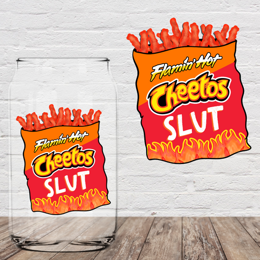 Flaming Chips 4” UV DTF