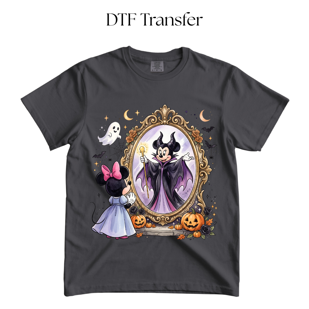 Evil and Good Mouse Girl DTF Transfer
