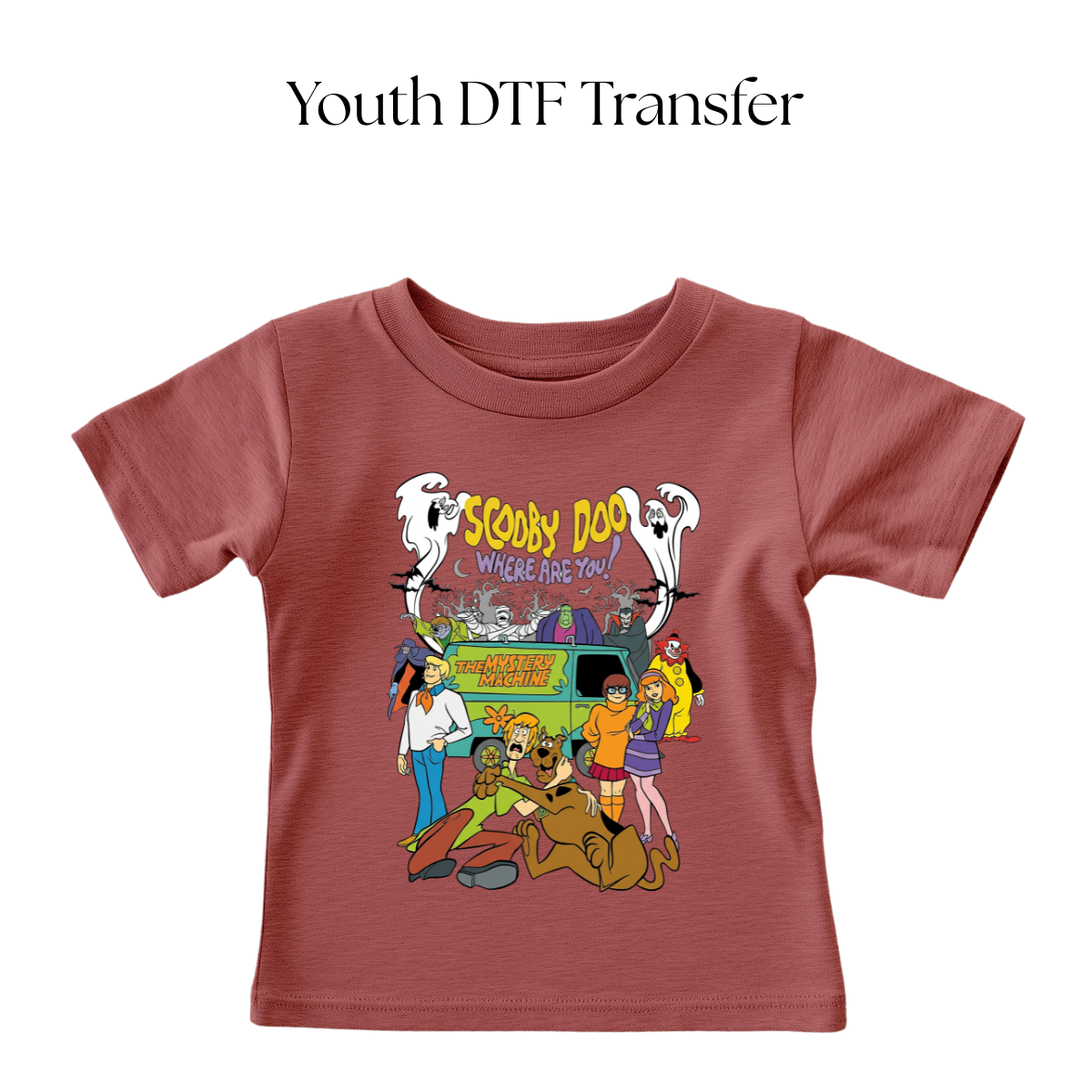 YOUTH Scooby Where Are You DTF Transfer