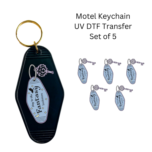 Key To the Fantasy Bookstore UV DTF Transfer