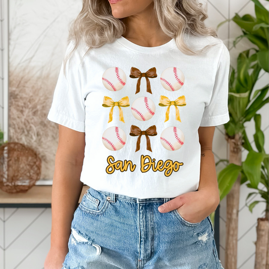 Padres Bows DTF TRANSFER