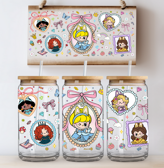 Bubu Princess Frame UV DTF Cup Wrap