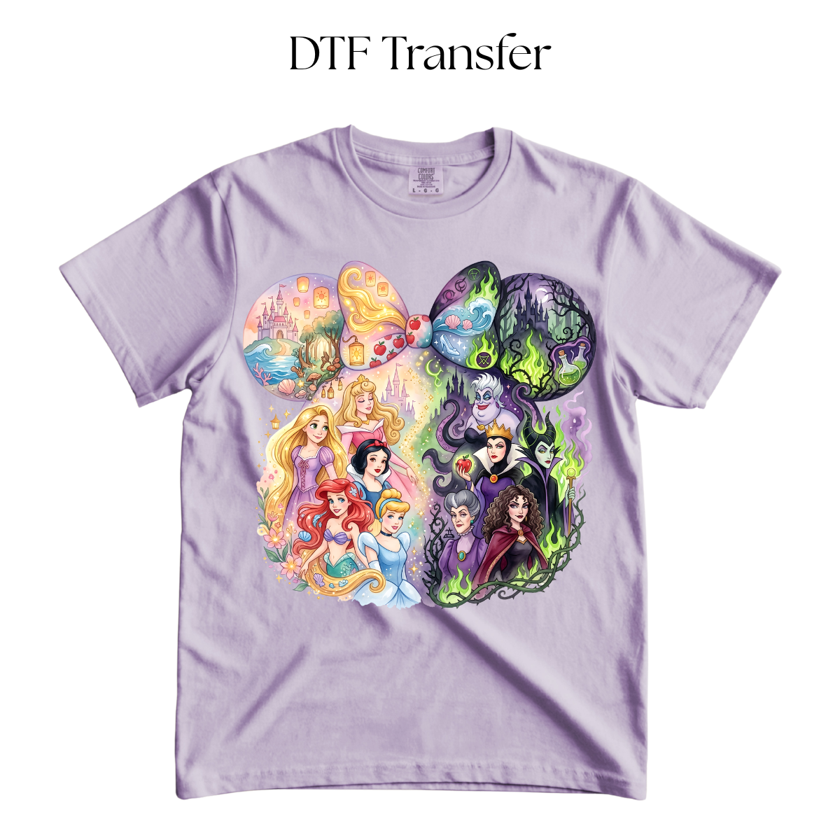 Princess VS Evil DTF Transfer
