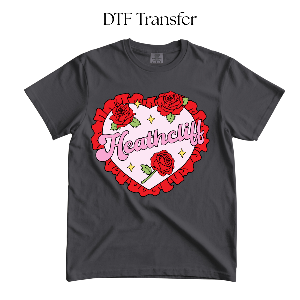 Heath Heart DTF Transfer