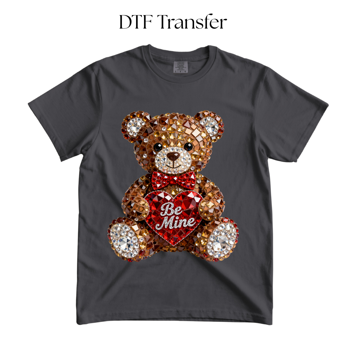 Rhinestone Bear DTF Transfer