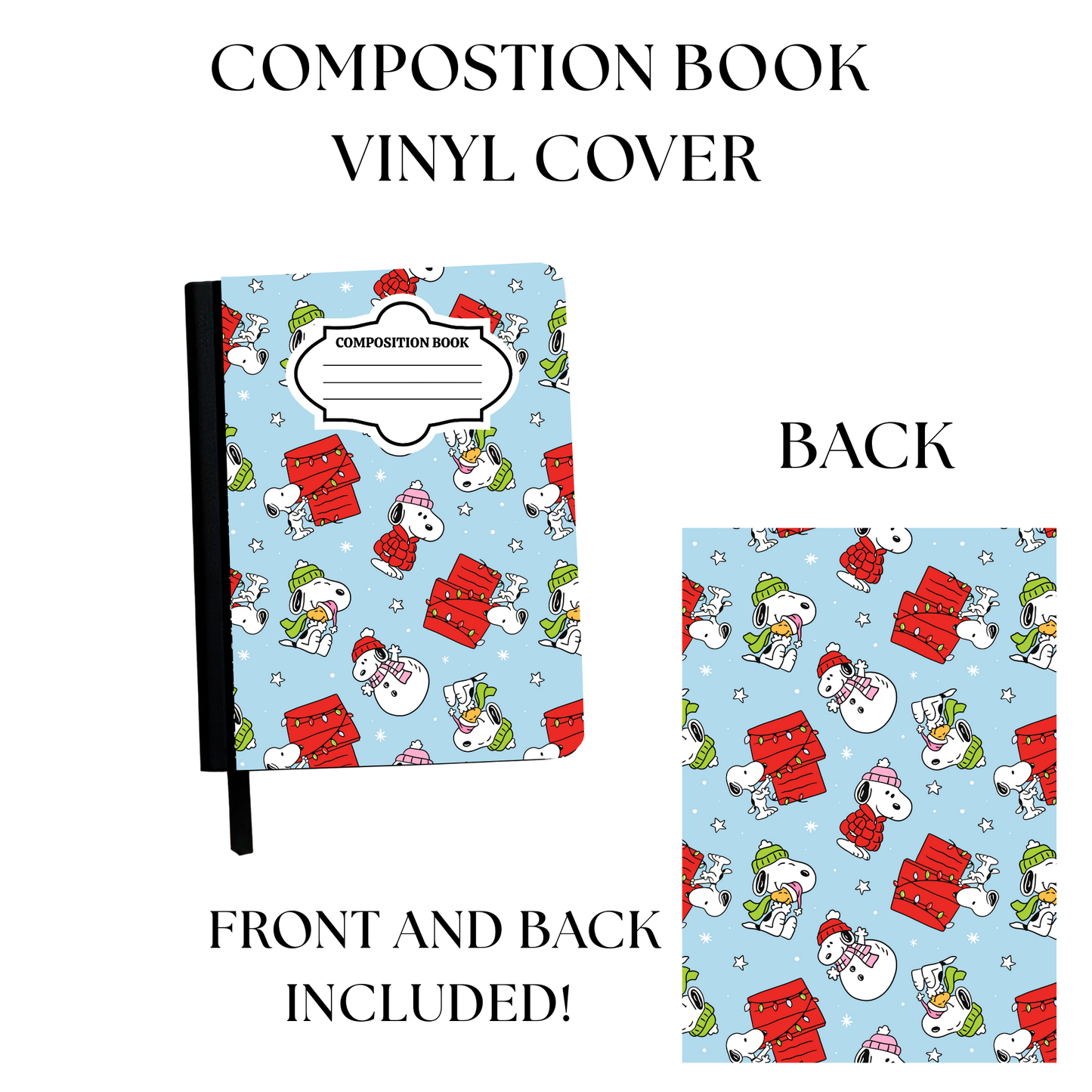 Snoop Christmas Composition Notebook Vinyl Cover