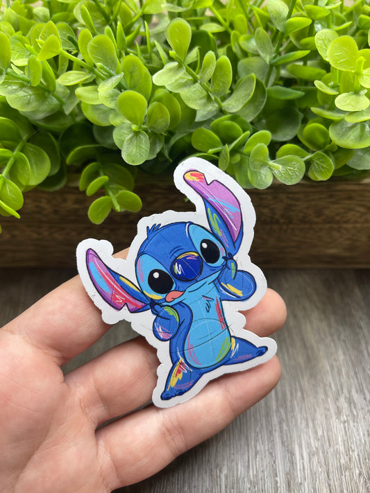 Blue Creature Vinyl Sticker