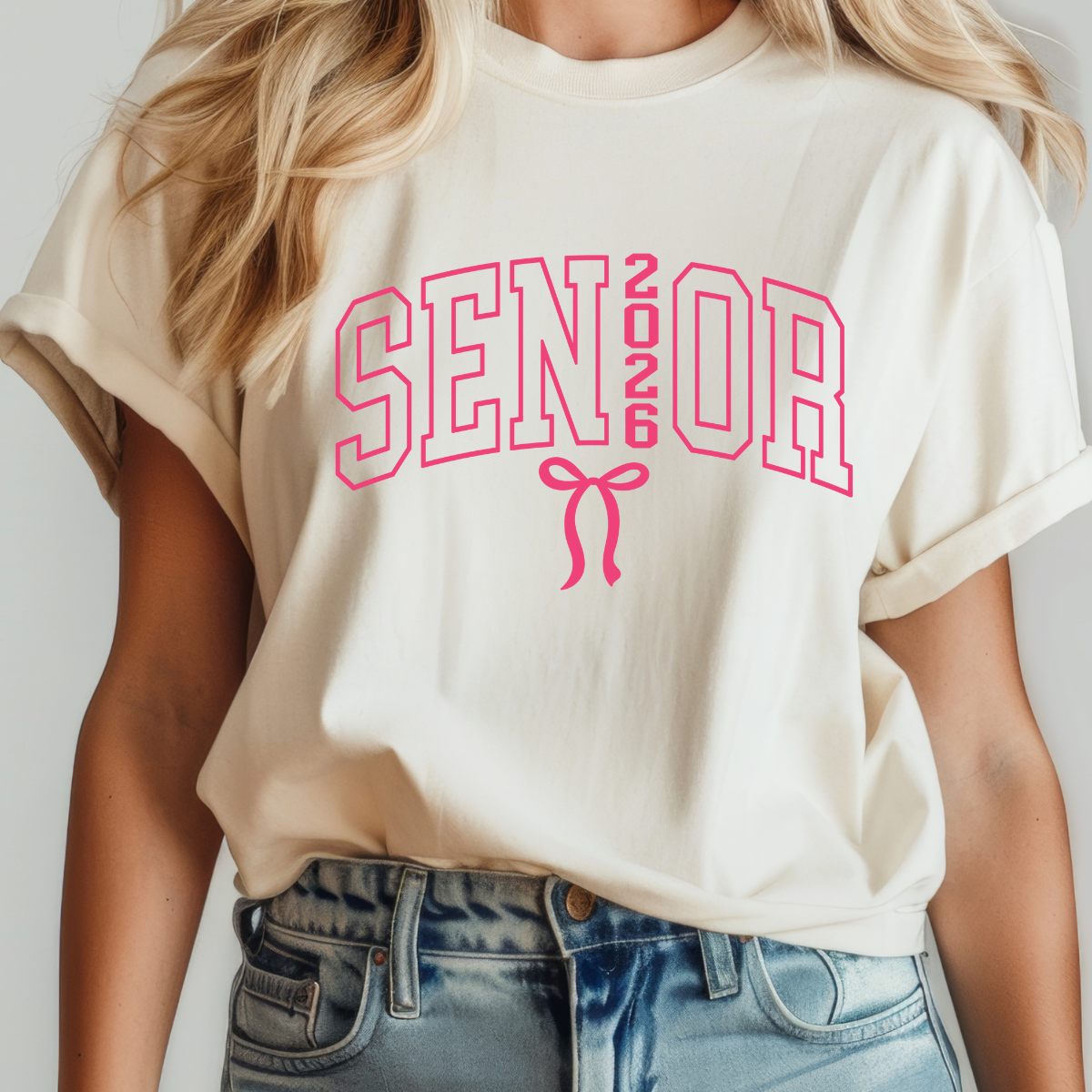 Senior Pink 2026 Single Color Dtf Transfer (print to order)
