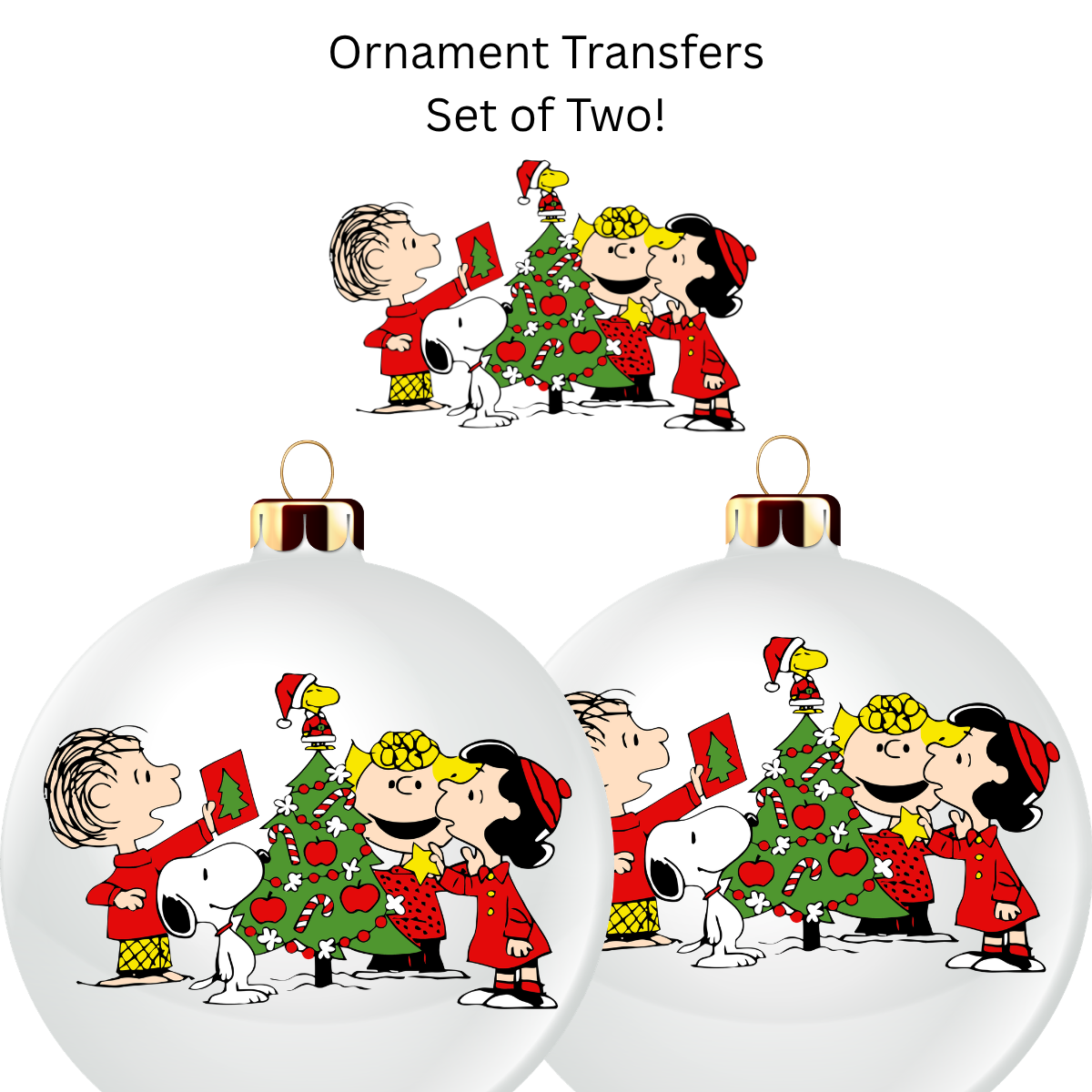 Snoop Christmas Tree Transfer UV DTF (Set of 2)