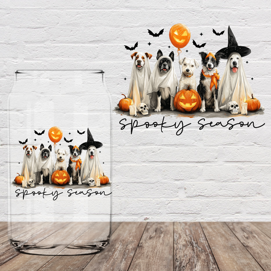 Dogs Spooky Season 4" UV DTF