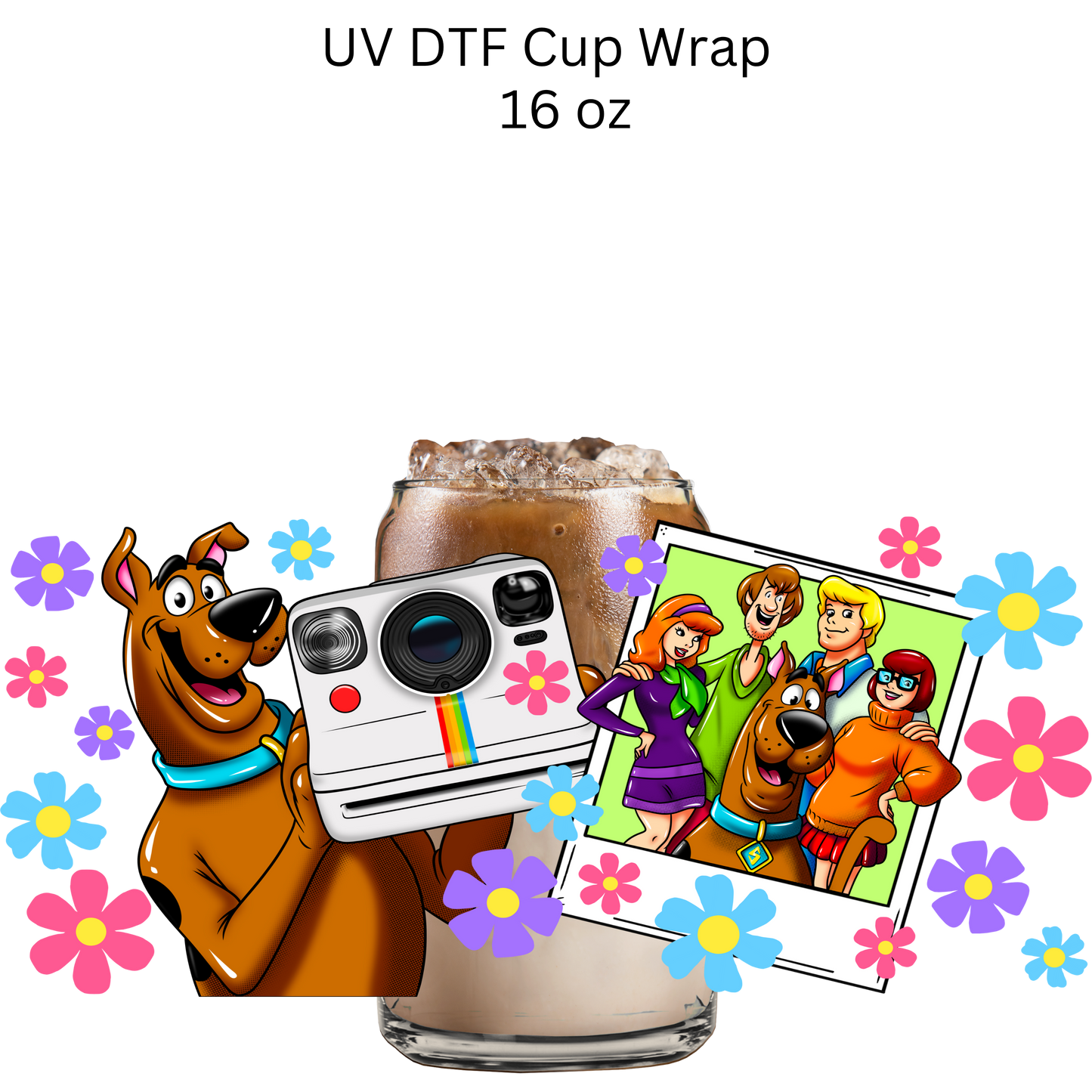 Scoob Dog UV DTF Cup Wrap