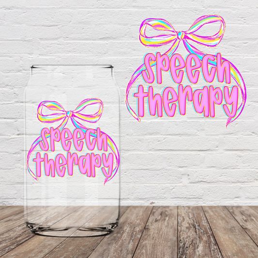 Speech Therapy 4" UV DTF