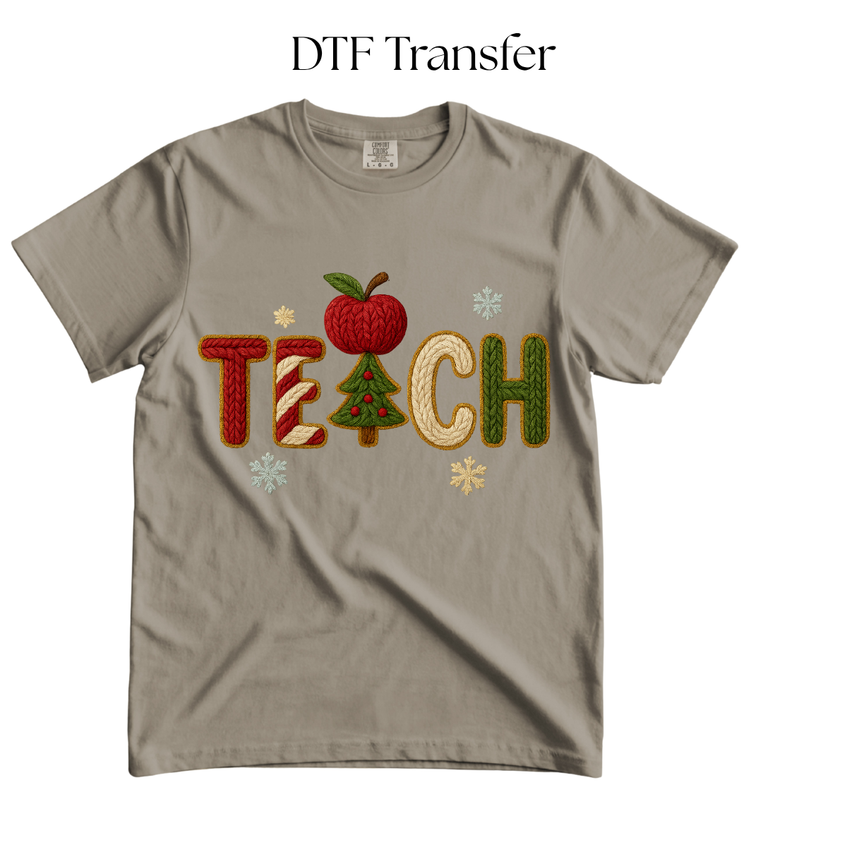 Teach Faux Yarn DTF Transfer