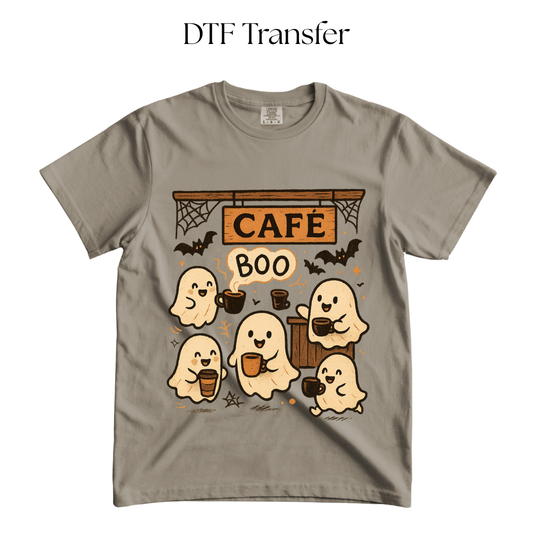 Cafe Boo DTF Transfer