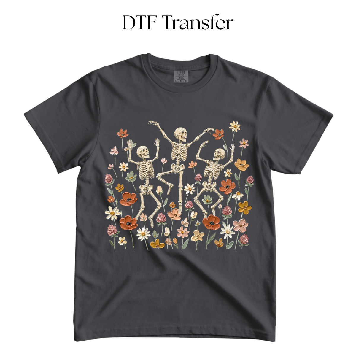 Skeletons Dancing DTF Transfer