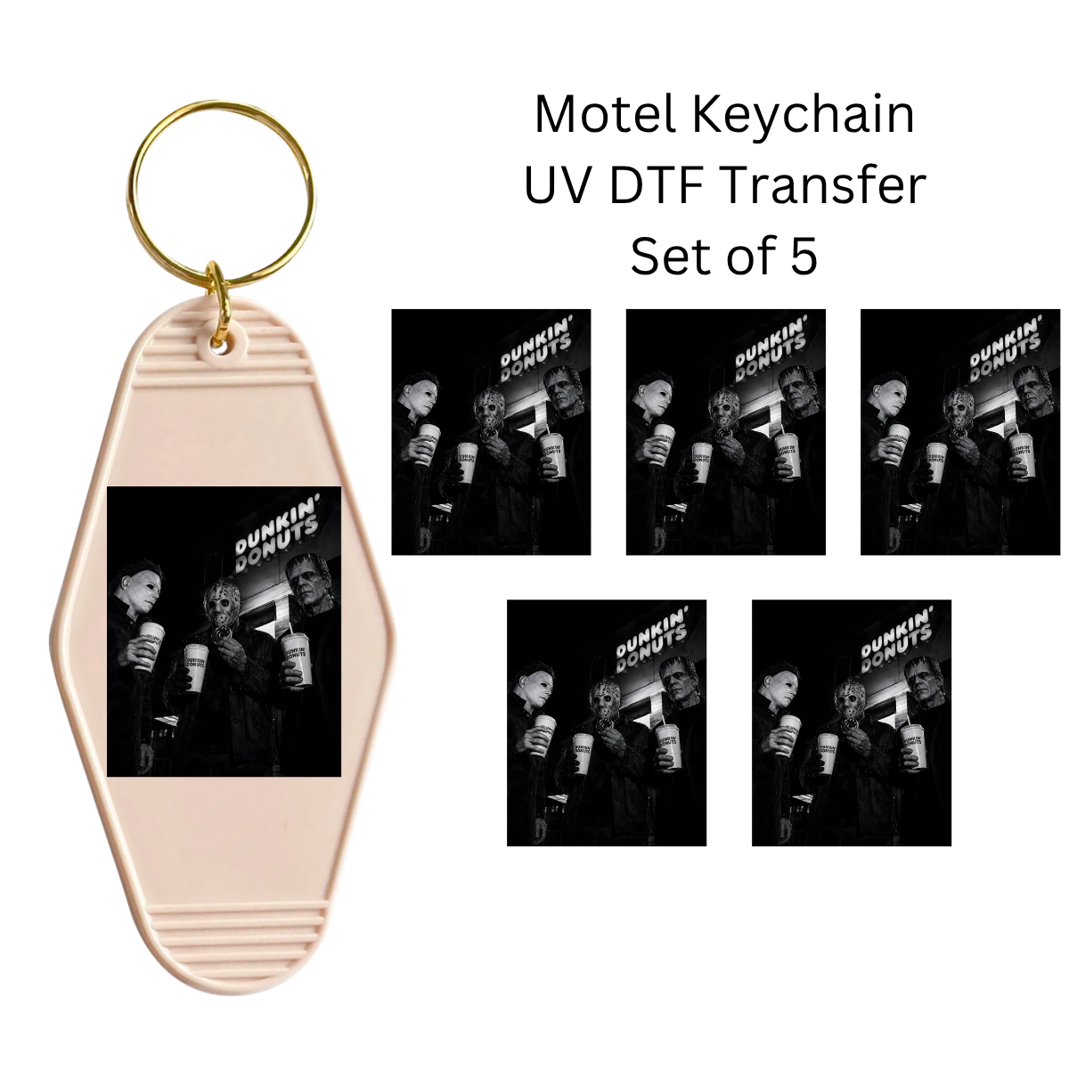 DD Horror Set of 5 Keychain Transfers