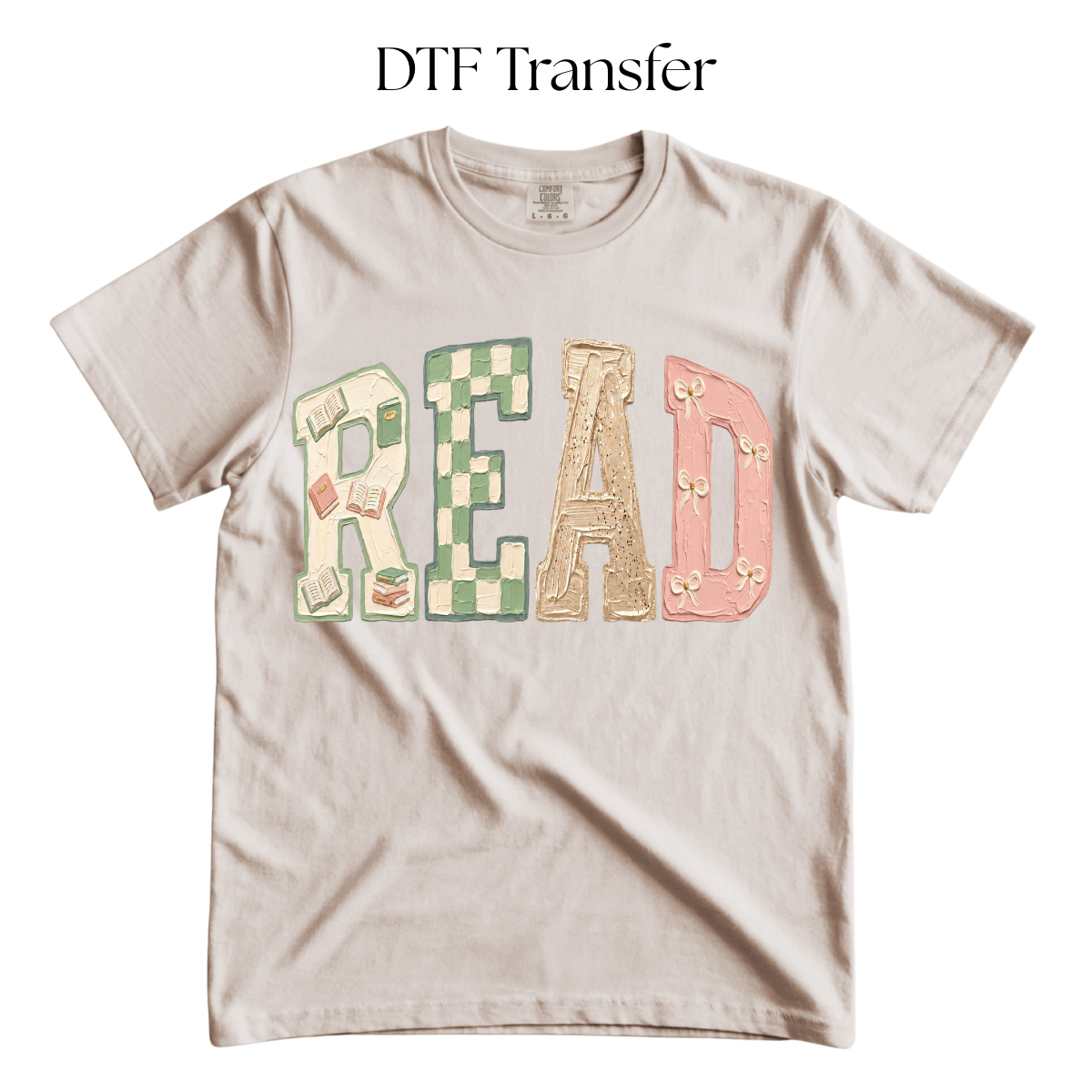 Neutral Colors Read DTF Transfer
