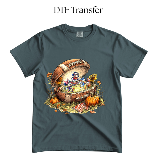 Mouse Football Dtf Transfer