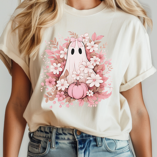 Pink Ghostie Dtf Transfer