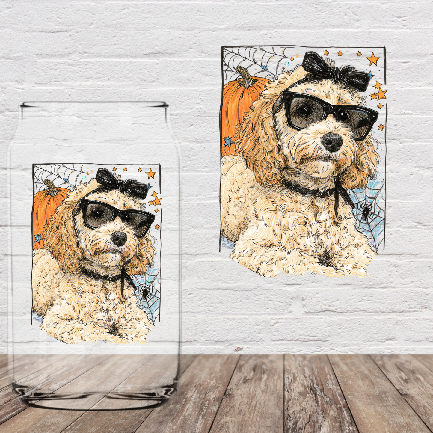 Halloween Puppy 4" UV DTF (Print to order)