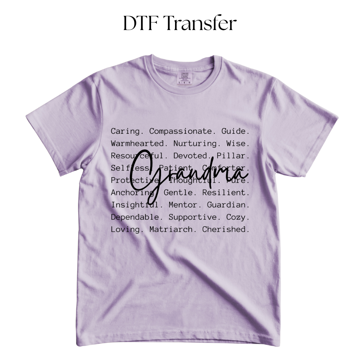 Grandma Definiton Single Color DTF Transfer