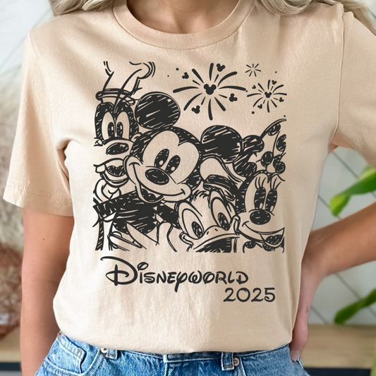 Enchanted Character Picture Single Color DTF Transfer