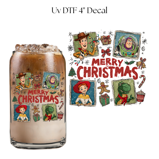 Toy Friends Christmas 4” UV DTF Decal