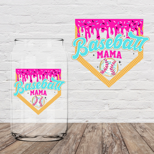 Baseball Mama Bright 4" UV DTF