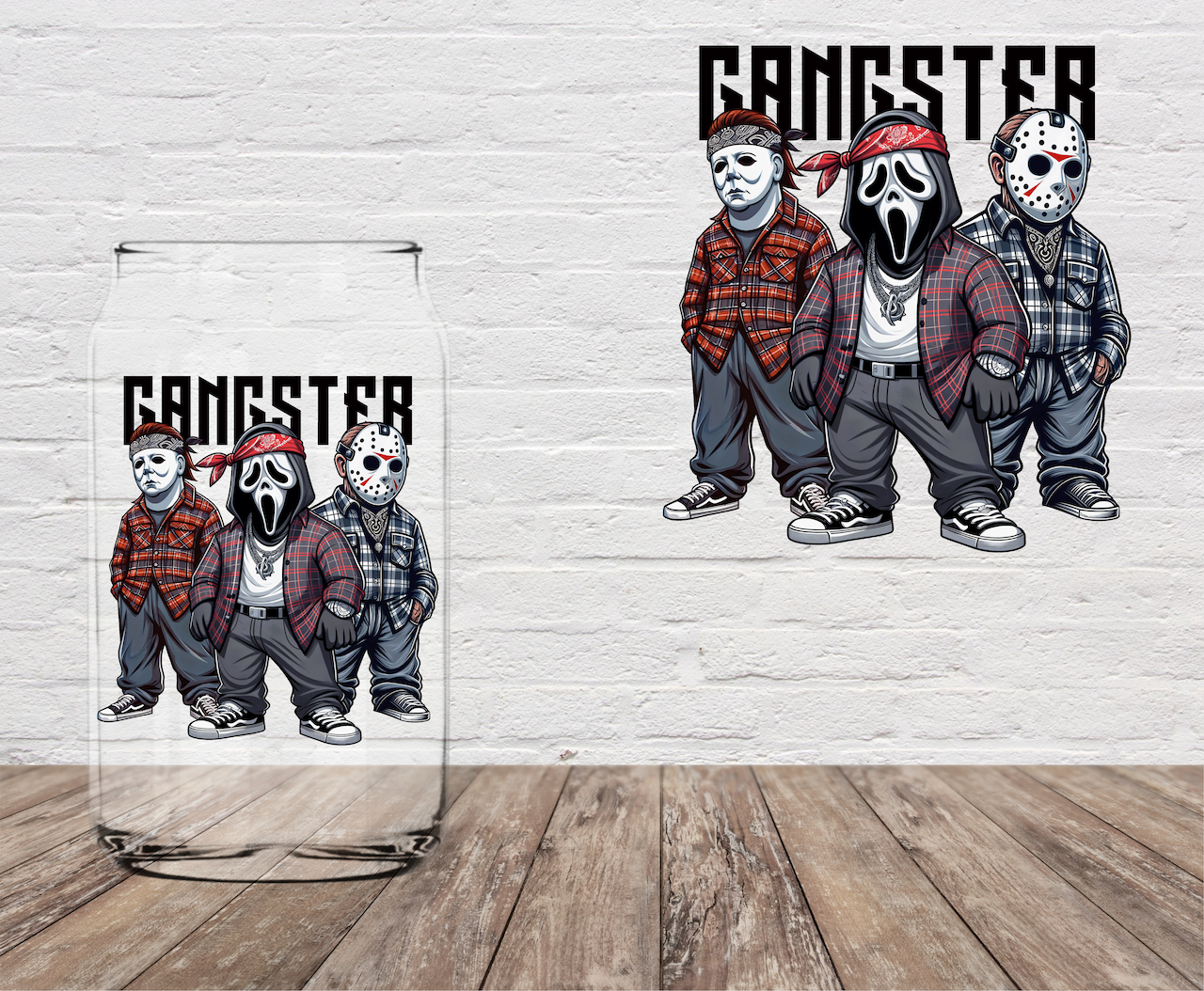 Horror Gangsters 4" UV DTF