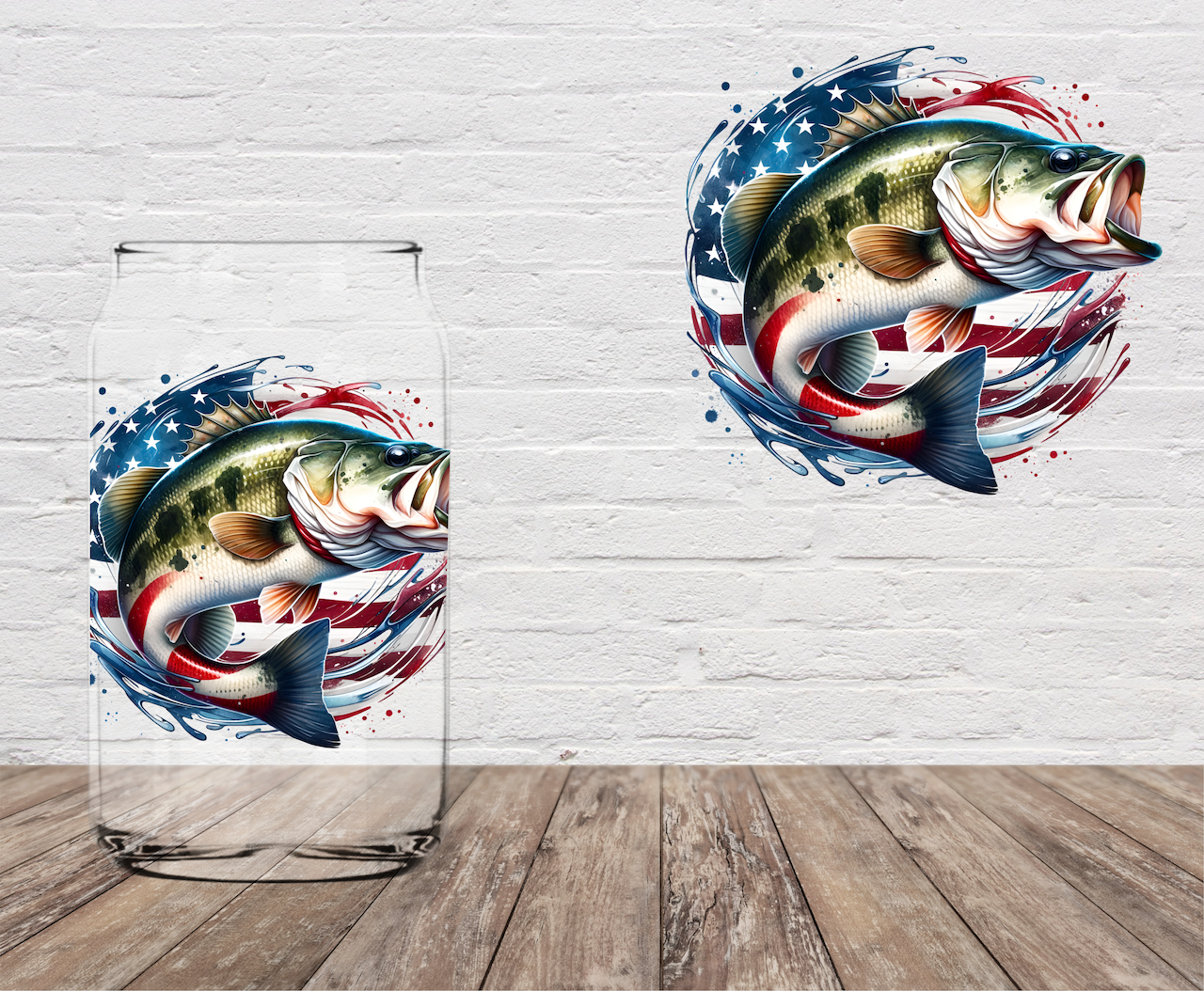 Flag Fish 4" UV DTF