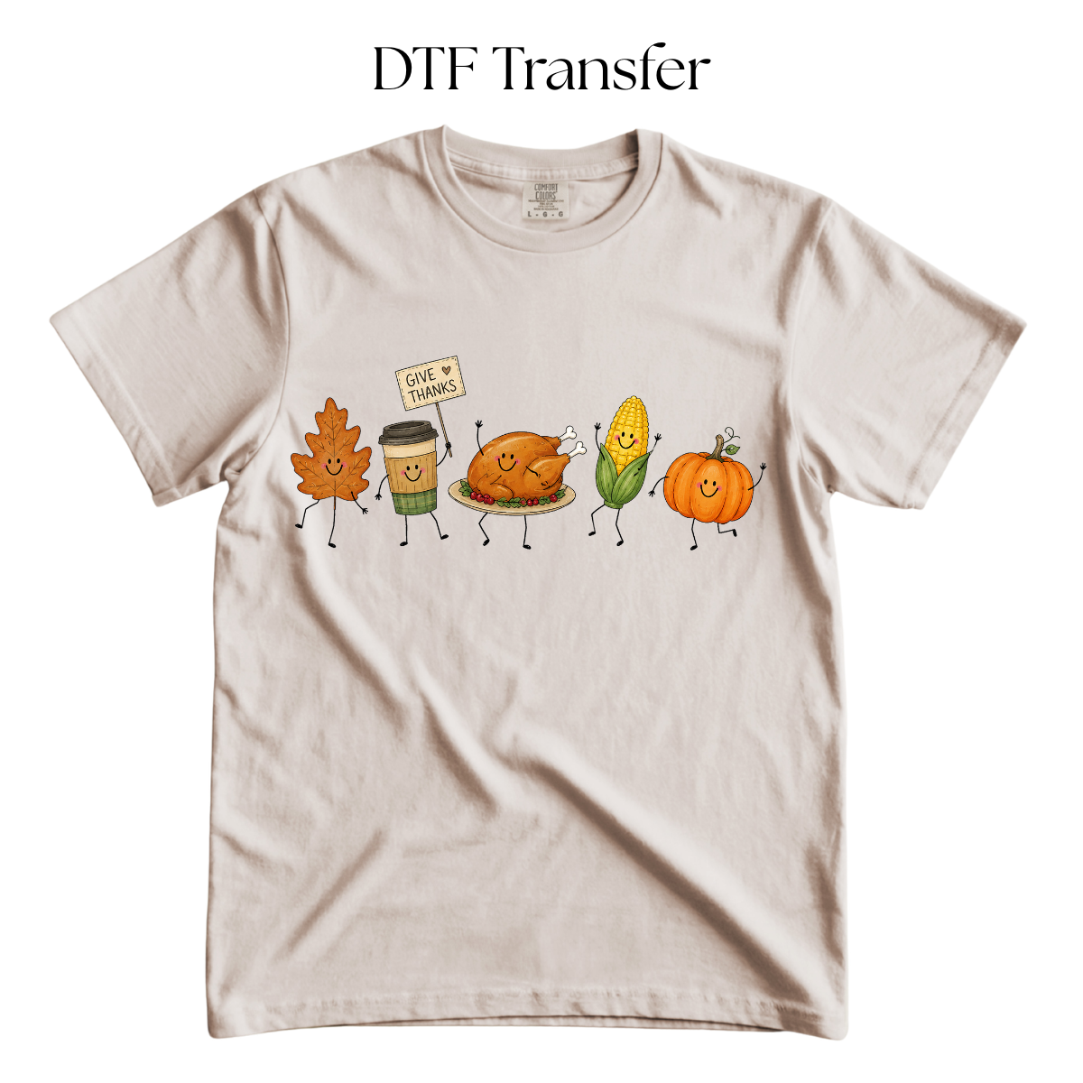 Give Thanks DTF Transfer