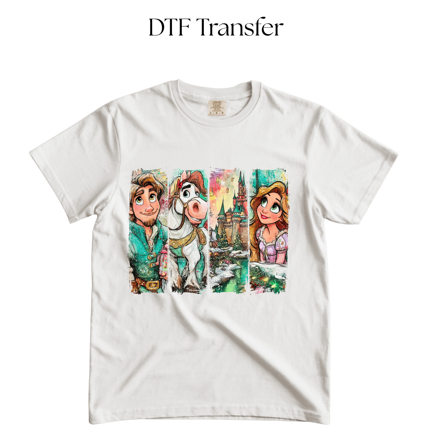 Long Hair Princess DTF Transfer