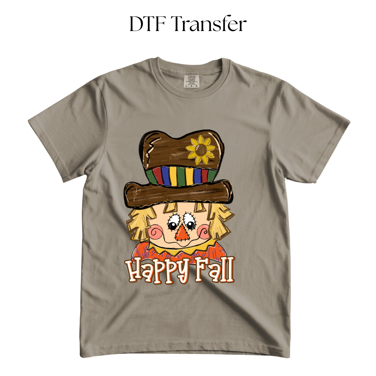 Happy Fall Scarecrow DTF Transfer