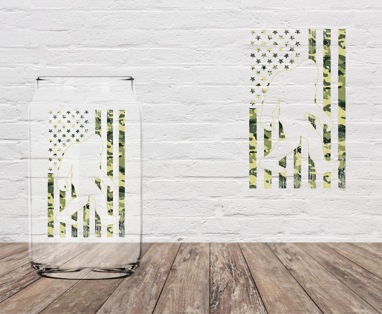 Flag Sasquatch 4" UV DTF