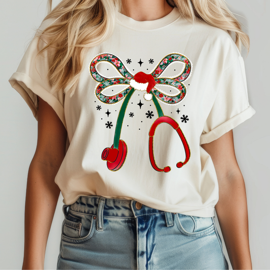 Christmas Stethoscope Dtf Transfer
